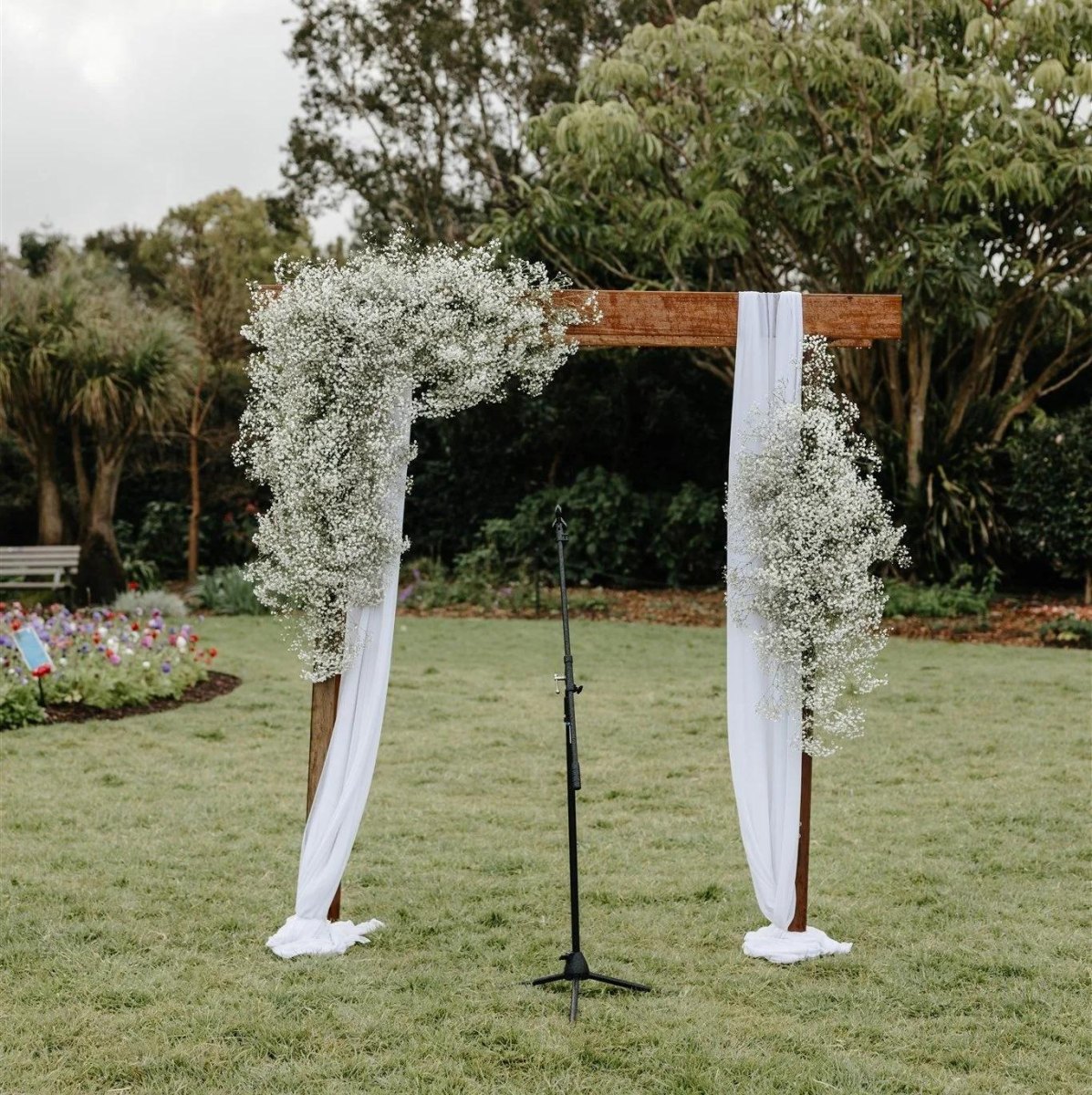 Affordable DIY wedding ceremony arch