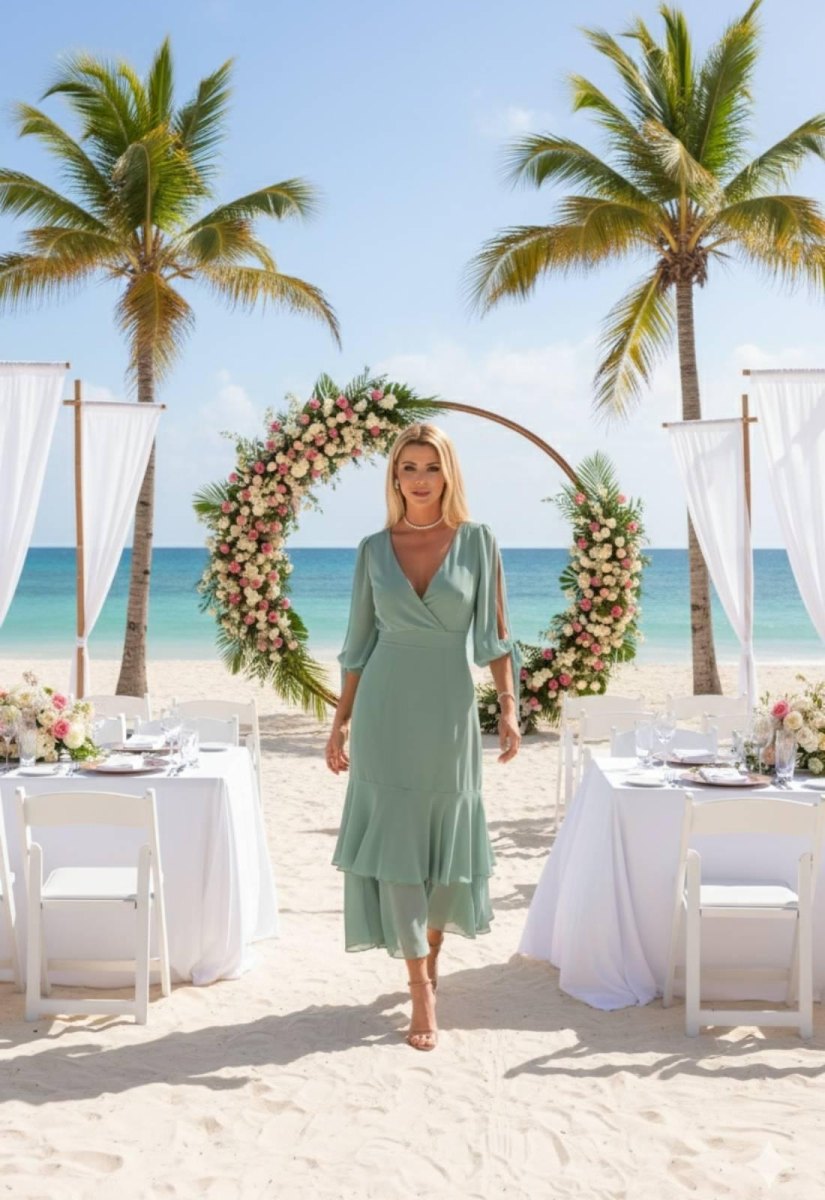 Beach wedding cocktail dress