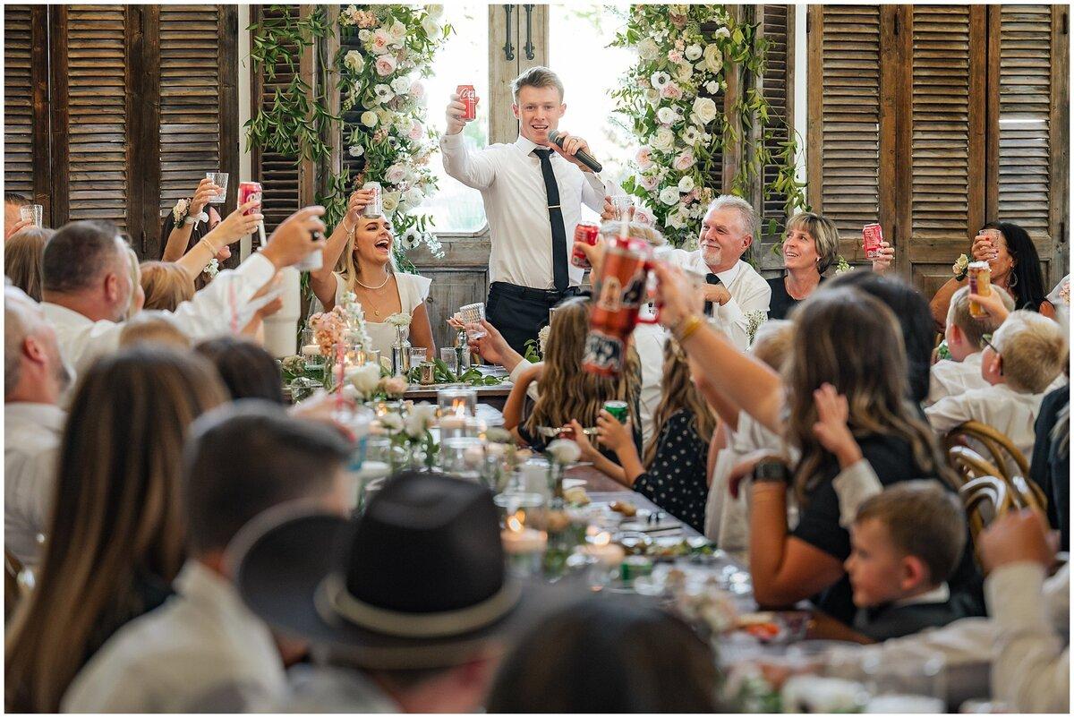 Creative wedding toast idea