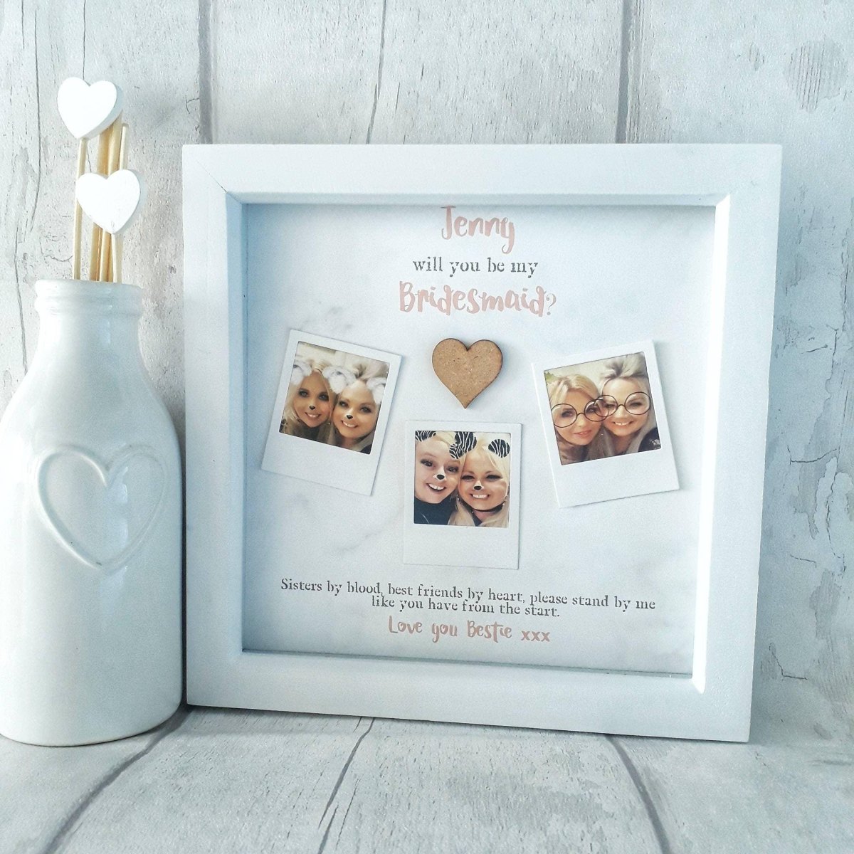 Photo bridesmaid proposal gift idea