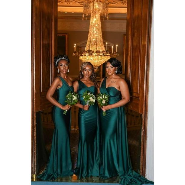 Emerald green bridesmaid dresses