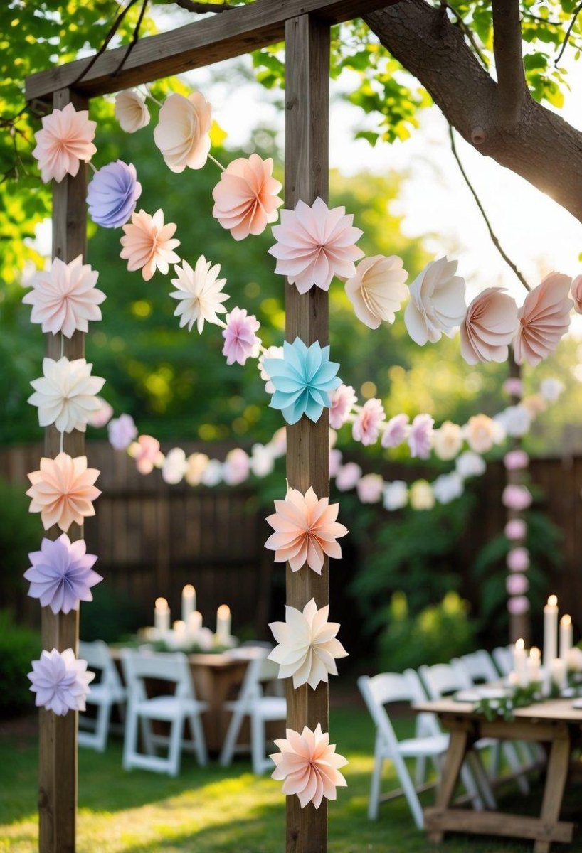 DIY handmade backyard wedding details