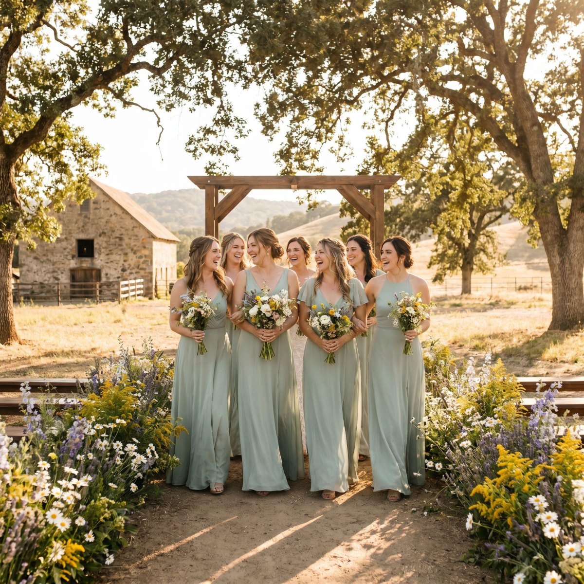 Sage green bridesmaid dresses