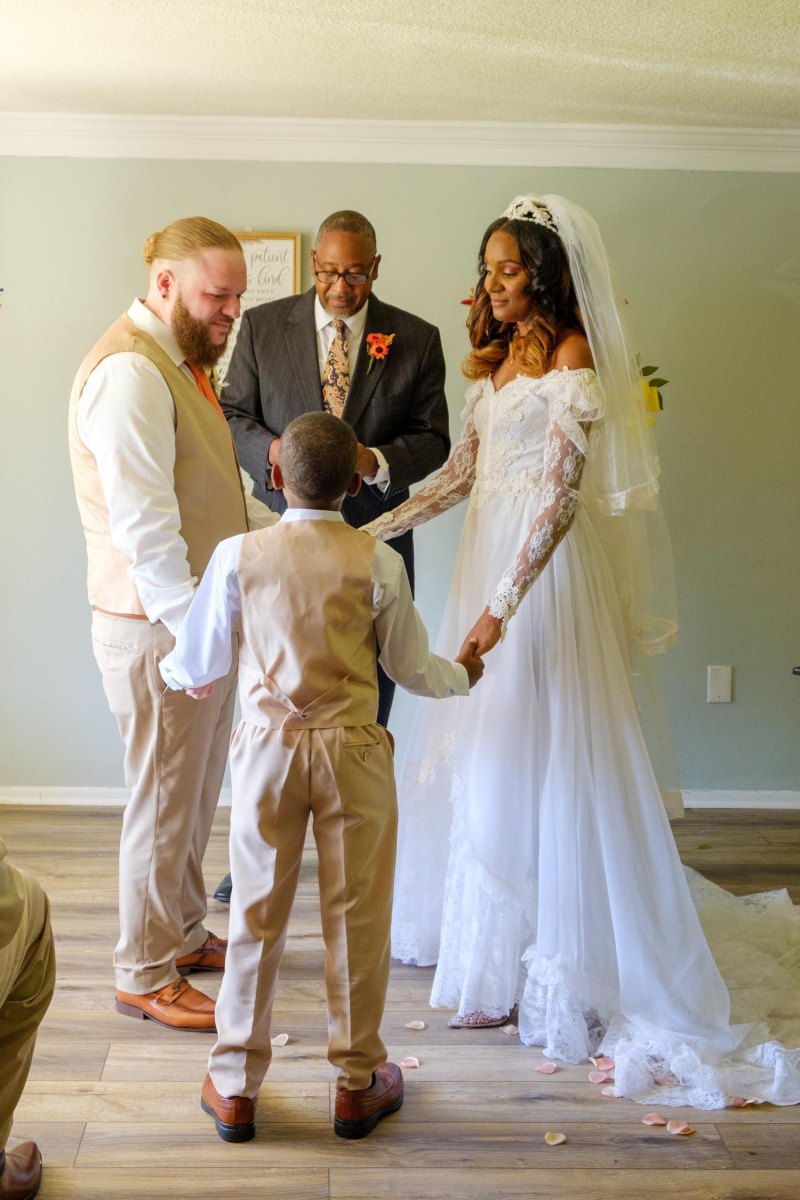 Family focused wedding ceremony