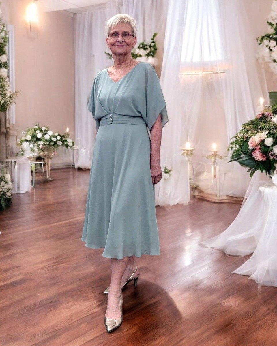 Flattering A-line wedding dress