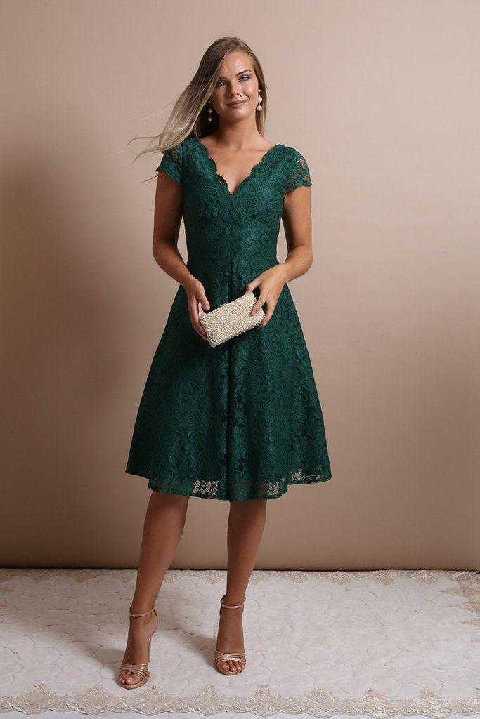 Jewel tone cocktail dress wedding