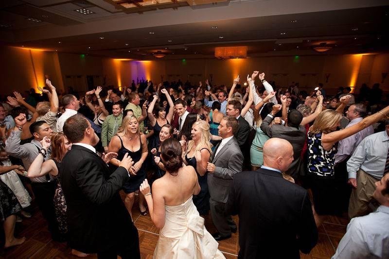 Wedding dance floor celebration