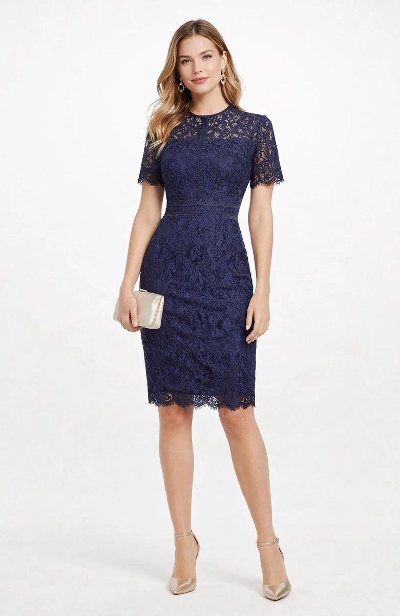 Lace cocktail dress wedding guest