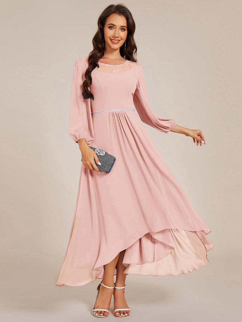 Long sleeve wedding guest dress