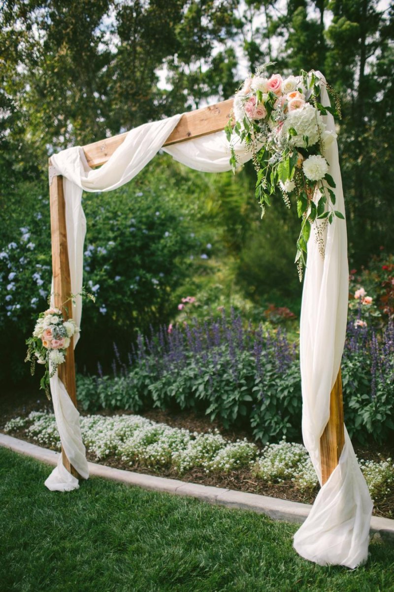 Affordable backyard wedding ceremony arch