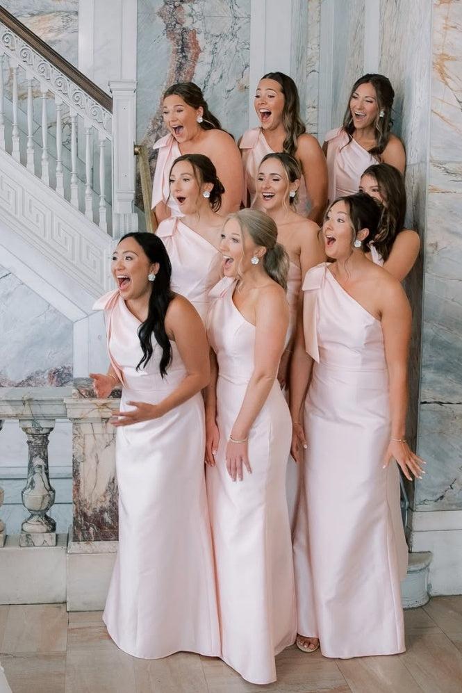 One shoulder bridesmaid dresses