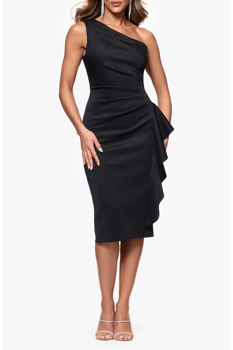 One shoulder cocktail dress