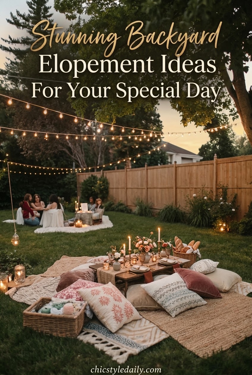 Stunning Backyard Elopement Ideas For Your Special Day