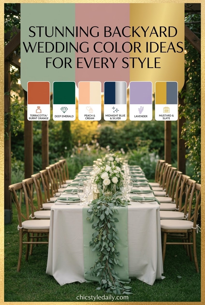 Stunning Backyard Wedding Color Ideas For Every Style