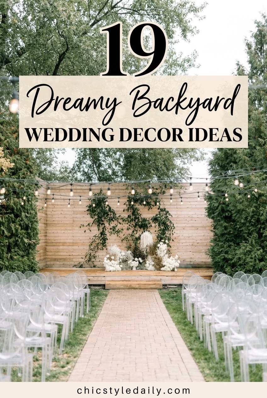 19 Dreamy Backyard Wedding Decor Ideas