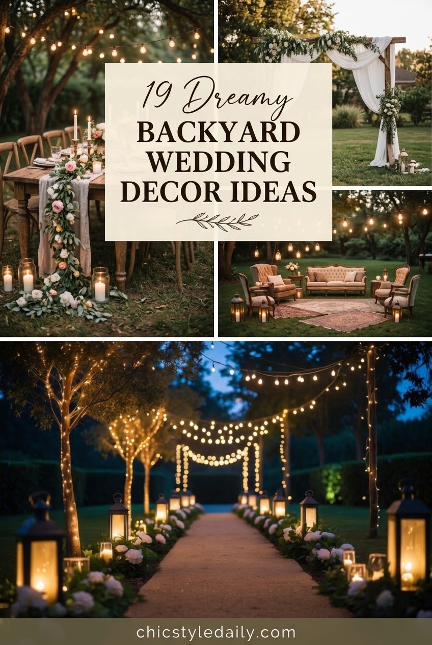 19 Dreamy Backyard Wedding Decor Ideas