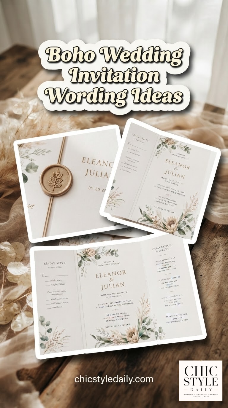 Boho Wedding Invitation Wording Ideas