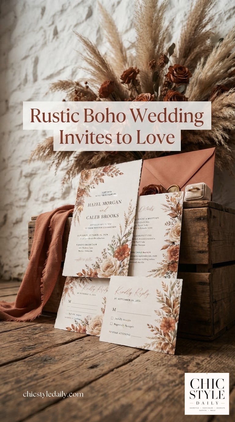 Rustic Boho Wedding Invites to Love
