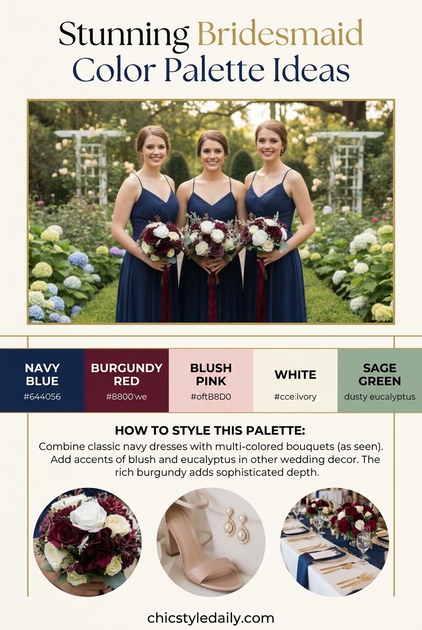 Stunning Bridesmaid Color Palette Ideas