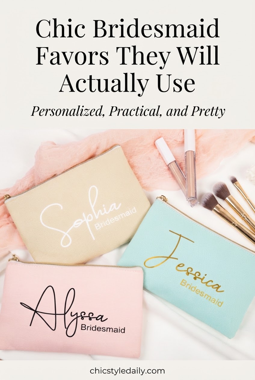 Chic Bridesmaid Favors They Will Actually Use