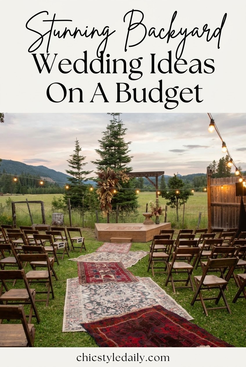 Stunning Backyard Wedding Ideas On A Budget