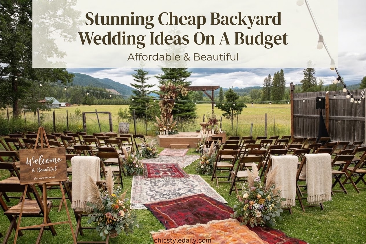Stunning Cheap Backyard Wedding Ideas On A Budget