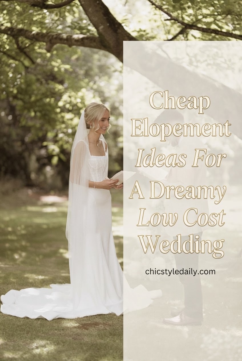 Cheap Elopement Ideas For A Dreamy Low Cost Wedding