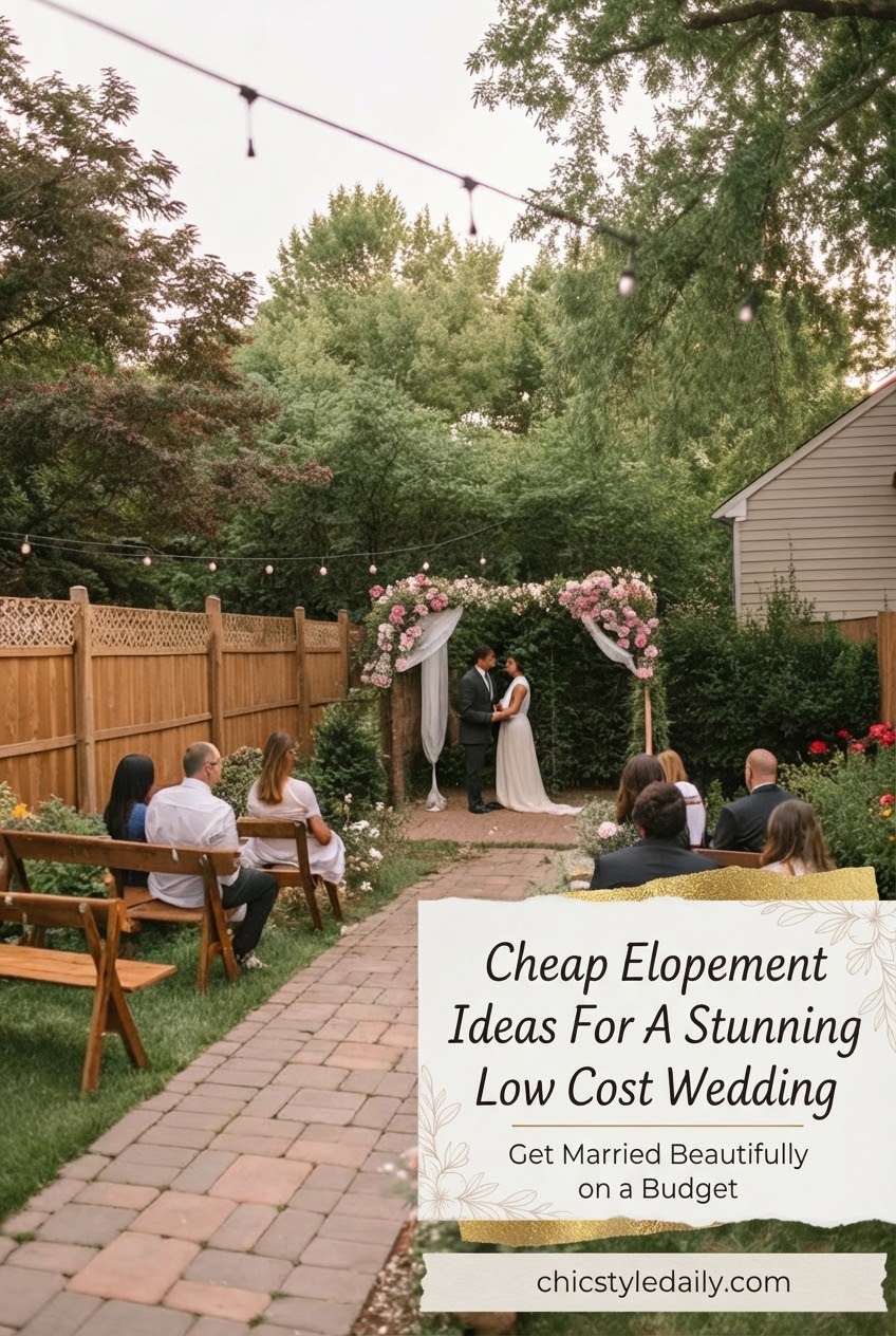 Cheap Elopement Ideas For A Stunning Low Cost Wedding