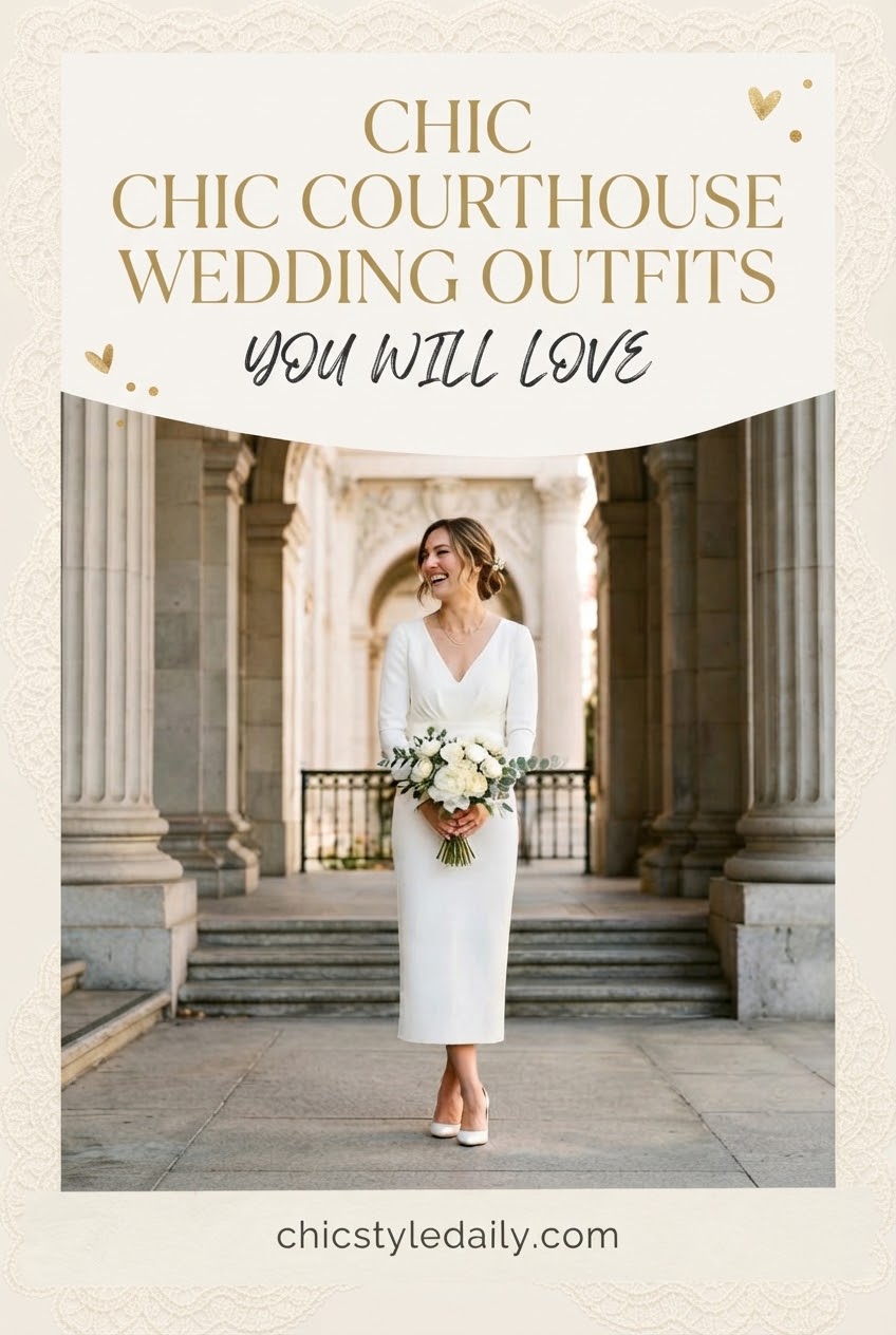 Chic Courthouse Wedding Outfits You Will Love