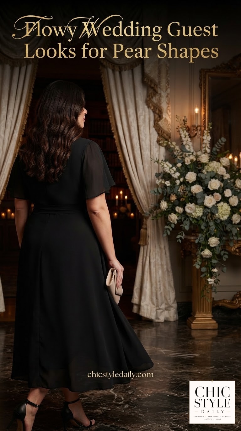 Flowy Wedding Guest Looks for Pear Shapes