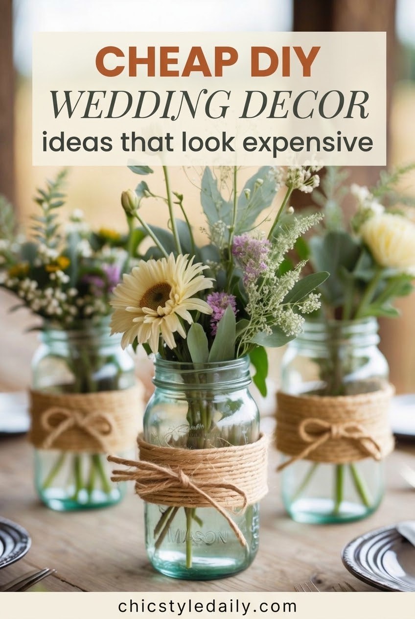 Cheap DIY Wedding Decor Ideas That Look Expensive