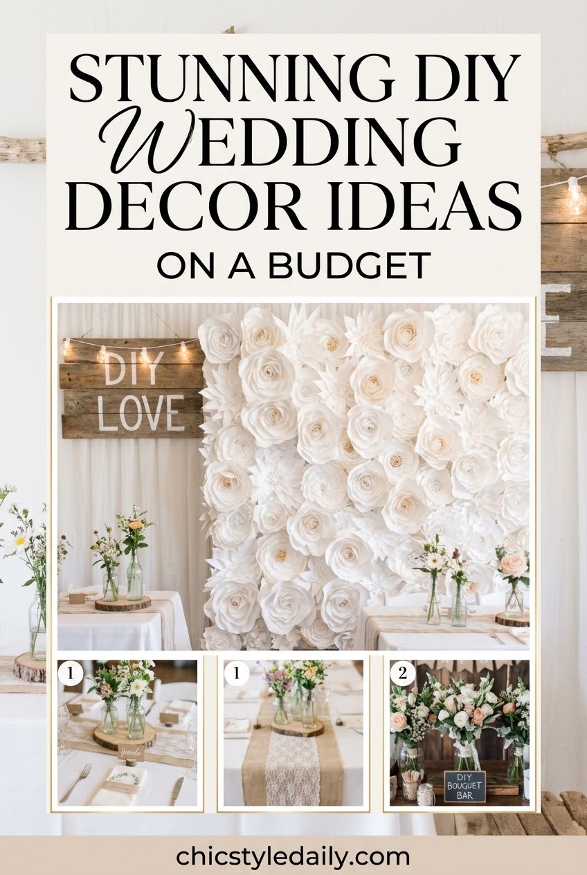 Stunning DIY Wedding Decor Ideas On A Budget