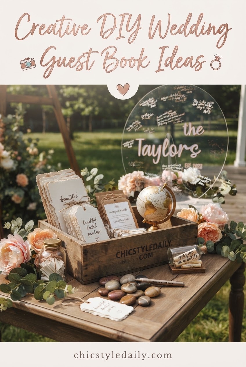 Creative DIY Wedding Guest Book Ideas