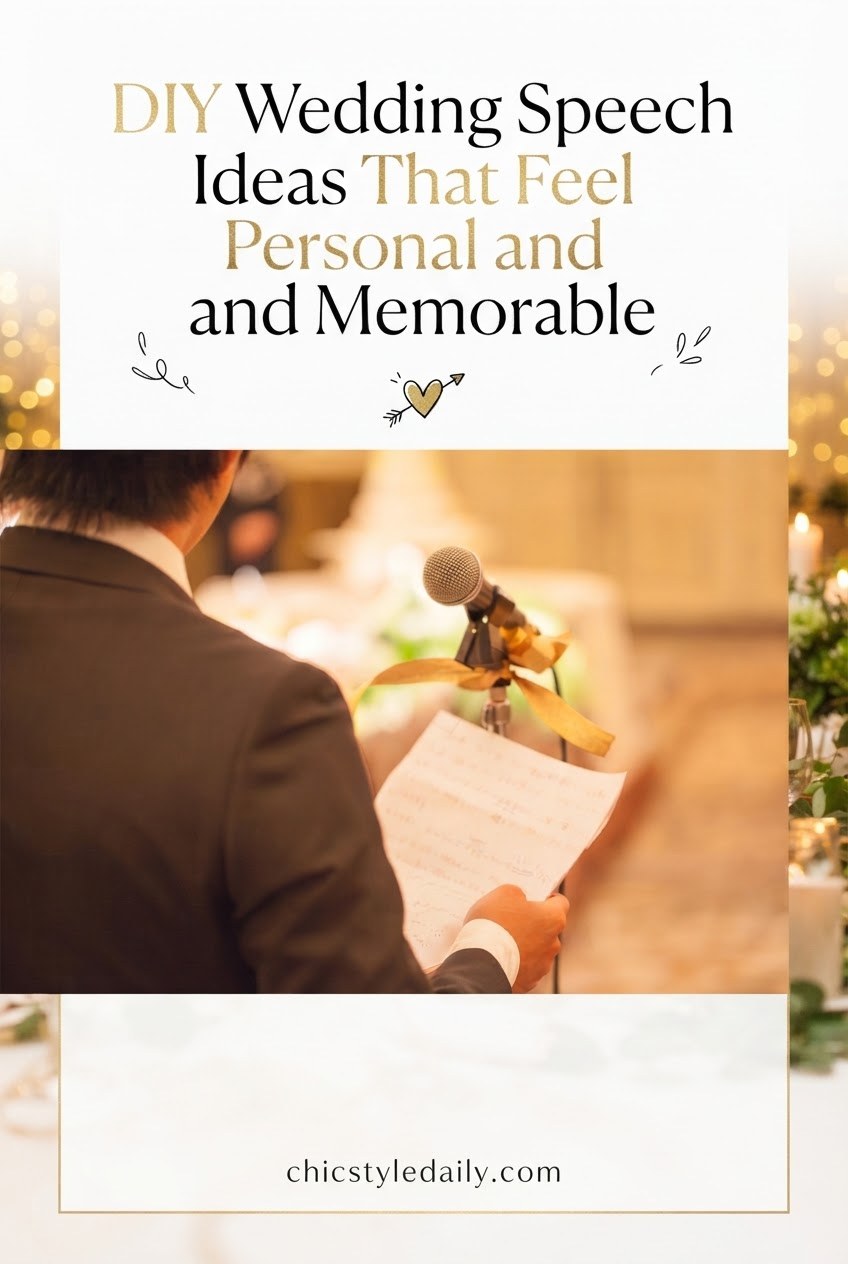 DIY Wedding Speech Ideas That Feel Personal and Memorable