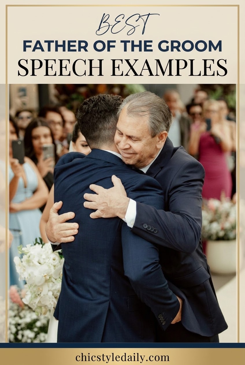Best Father of the Groom Speech Examples