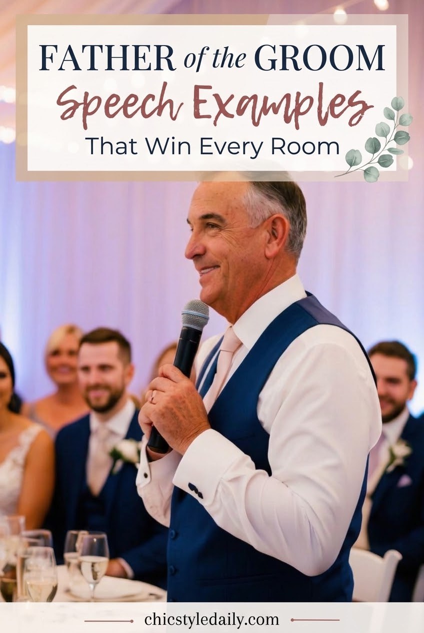 Father of the Groom Speech Examples That Win Every Room