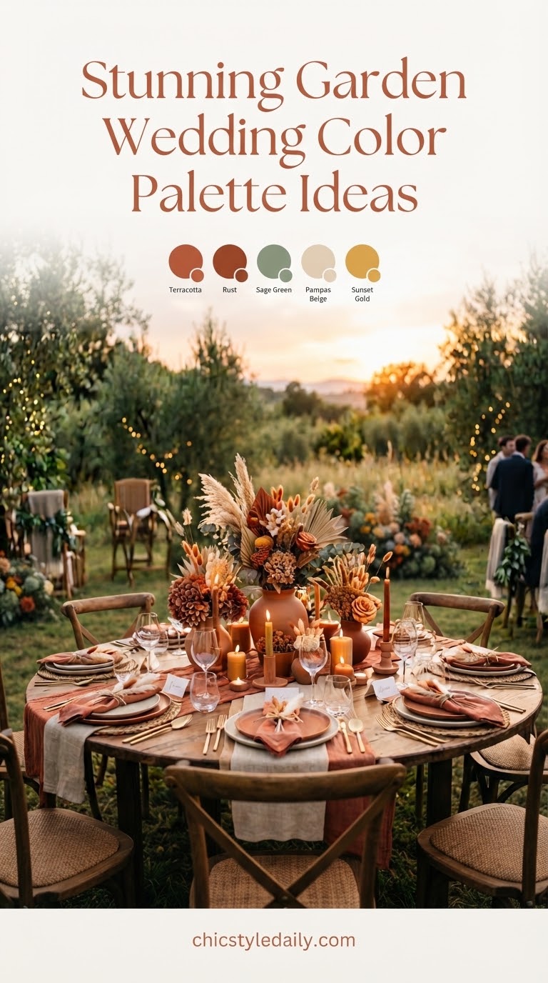 Stunning Garden Wedding Color Palette Ideas