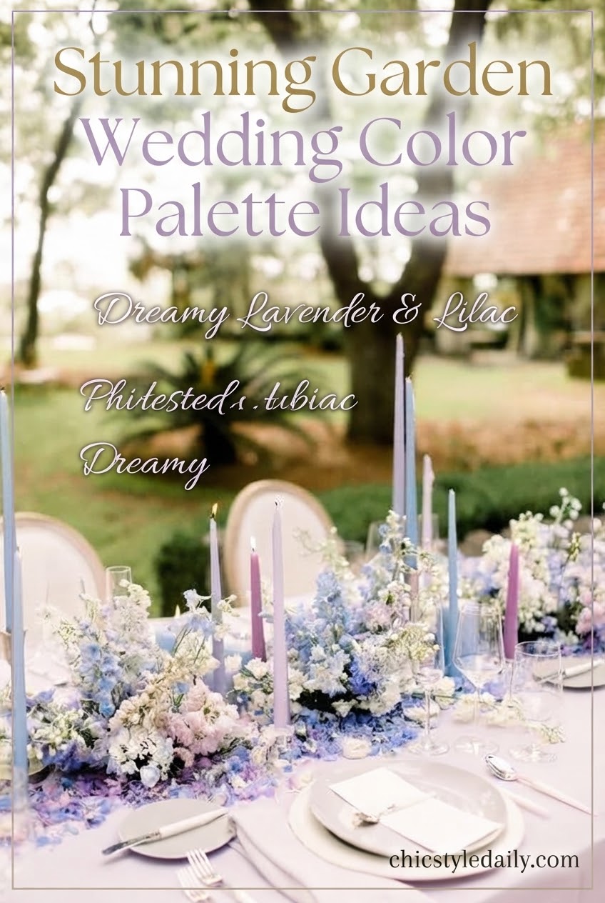 Stunning Garden Wedding Color Palette Ideas