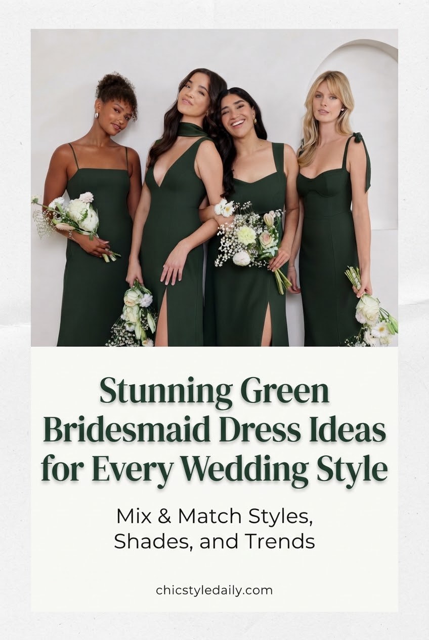 Stunning Green Bridesmaid Dress Ideas for Every Wedding Style