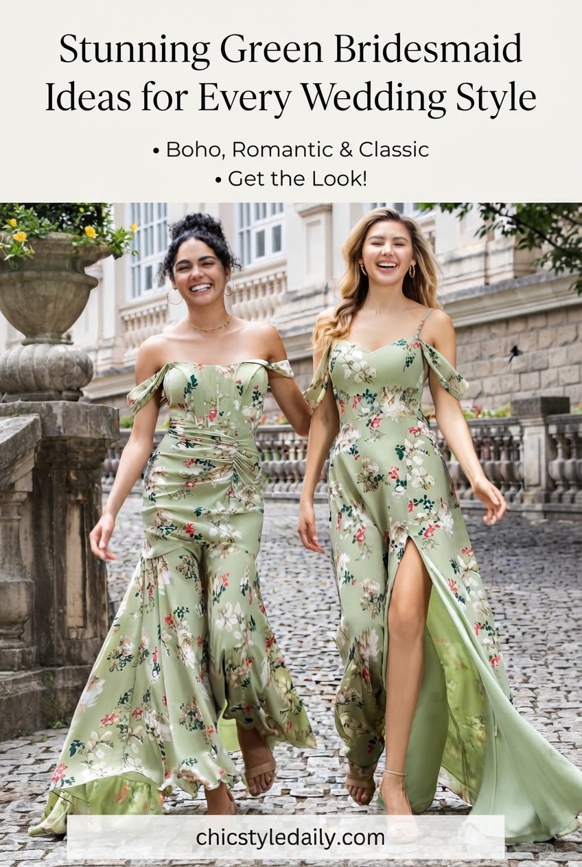 Stunning Green Bridesmaid Dress Ideas for Every Wedding Style