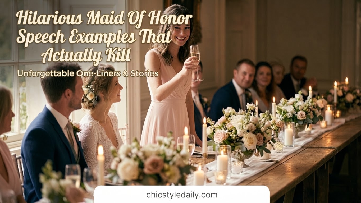 Hilarious Maid Of Honor Speech Examples That Actually Kill