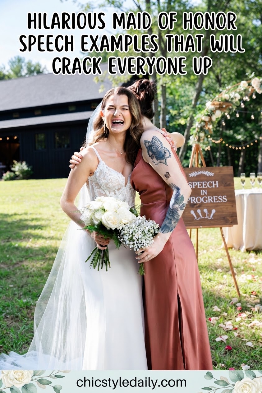 Hilarious Maid Of Honor Speech Examples That Will Crack Everyone Up
