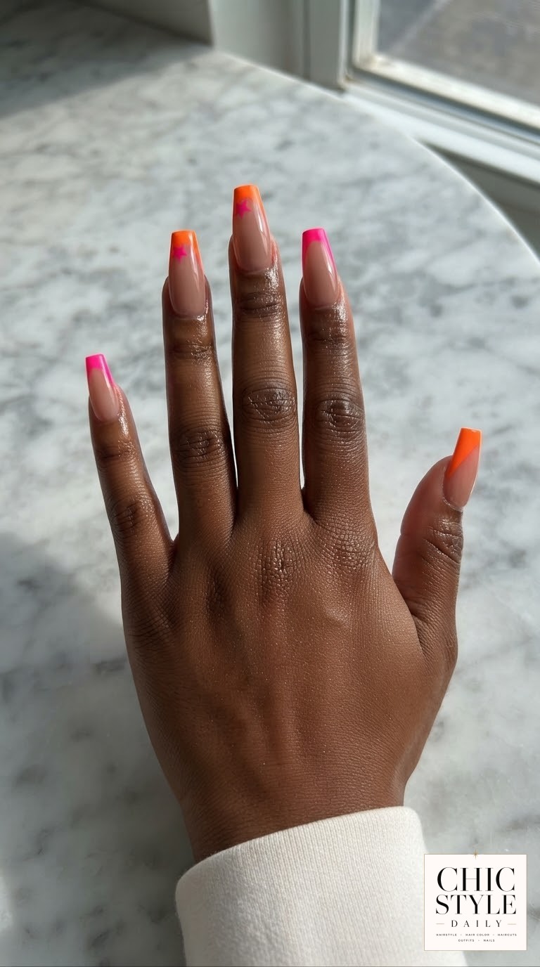 6 Neon Nail Designs That Look Incredible On Dark Skin