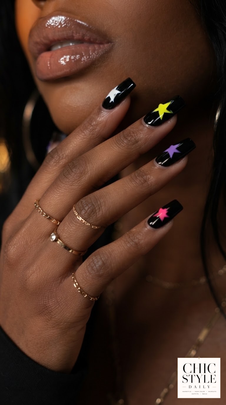 Cute Neon Short Nails That Pop