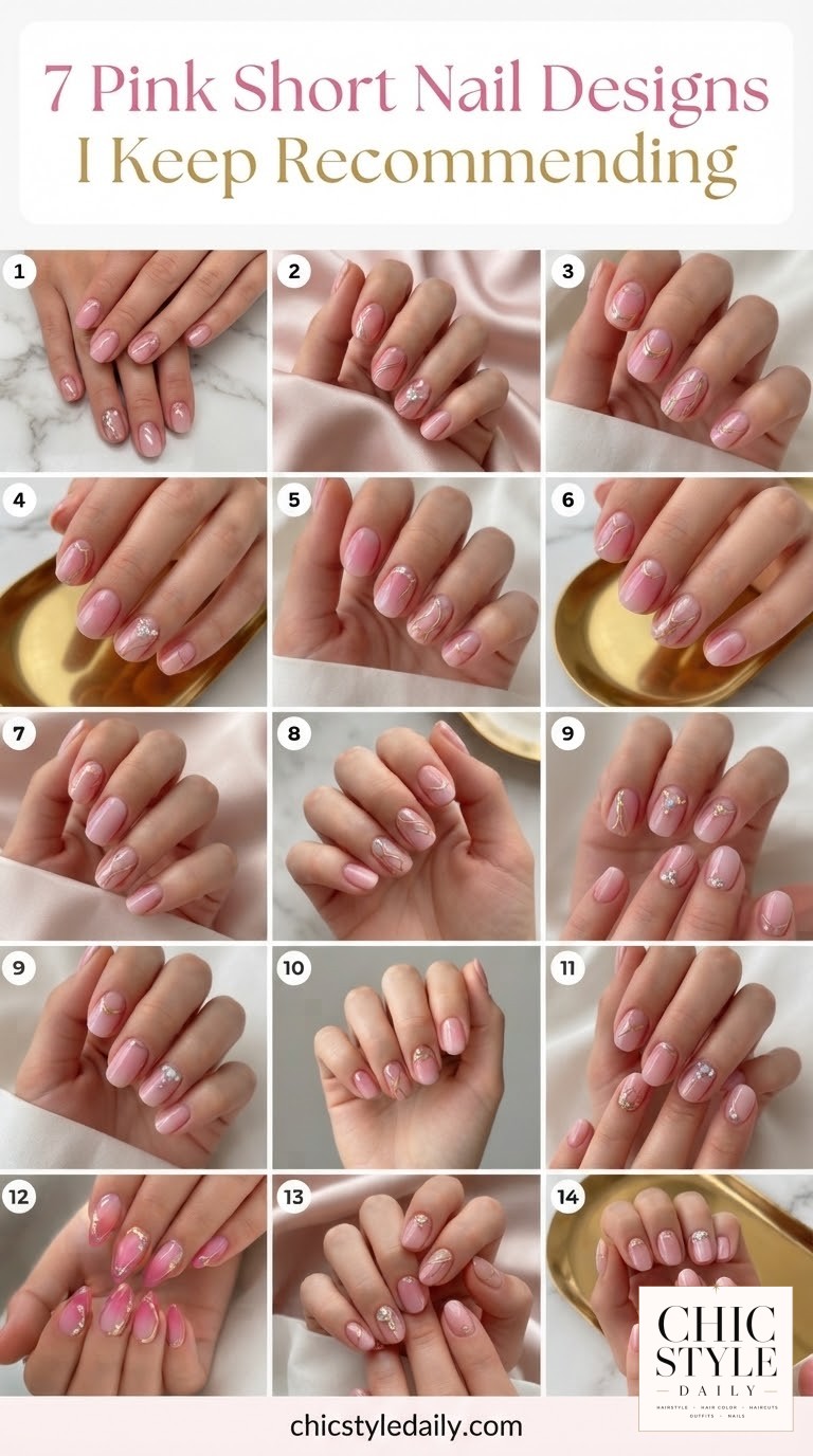 7 Pink Short Nail Designs I Keep Recommending