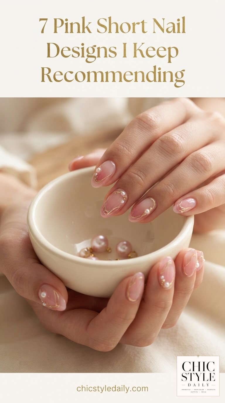 7 Pink Short Nail Designs I Keep Recommending