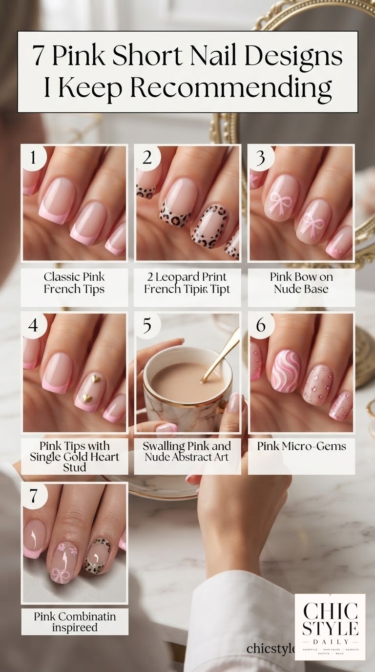 7 Pink Short Nail Designs I Keep Recommending