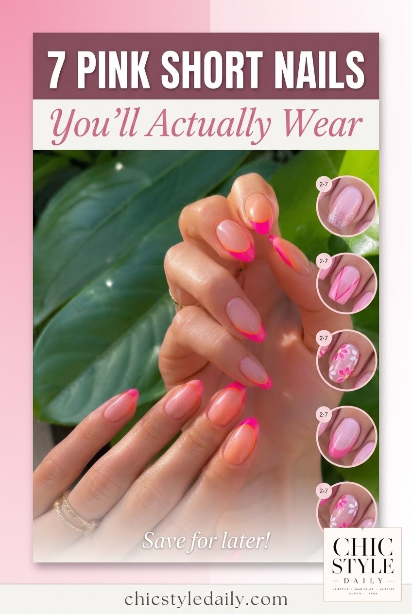 7 Pink Short Nails You'll Actually Wear