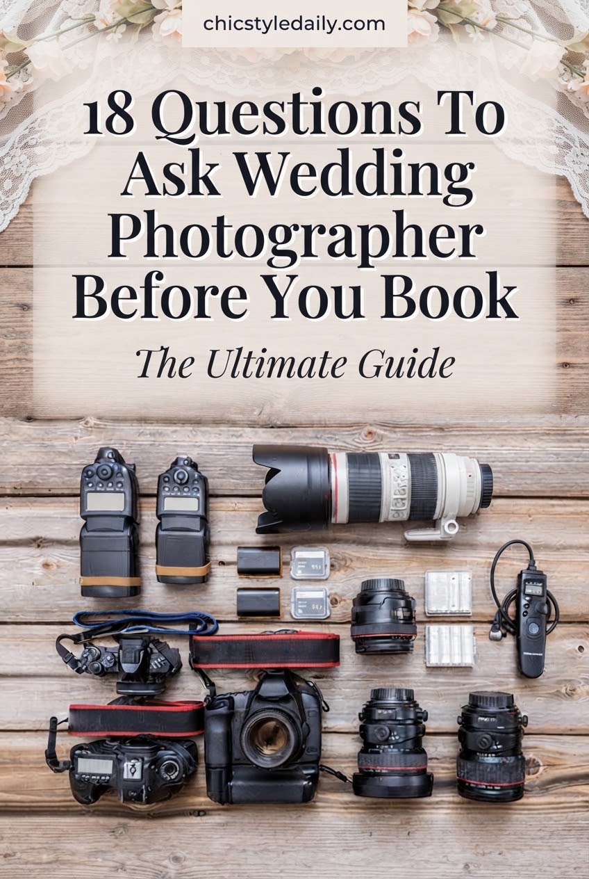 18 Questions To Ask Wedding Photographer Before You Book