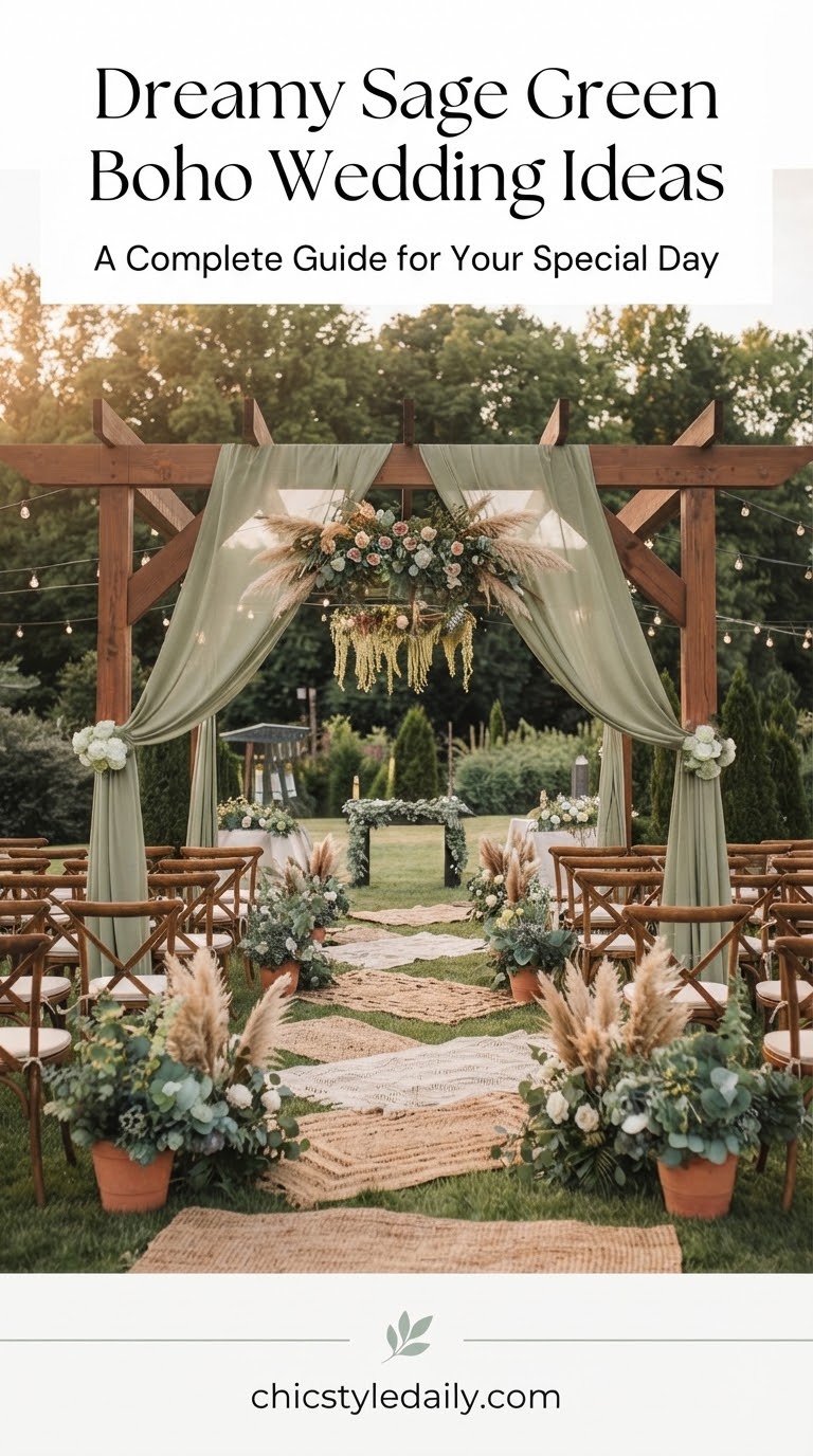 Dreamy Sage Green Boho Wedding Ideas